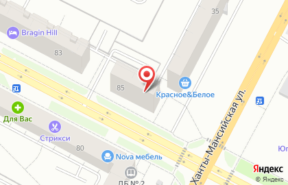 Компания грузоперевозок в Ханты-Мансийске на карте