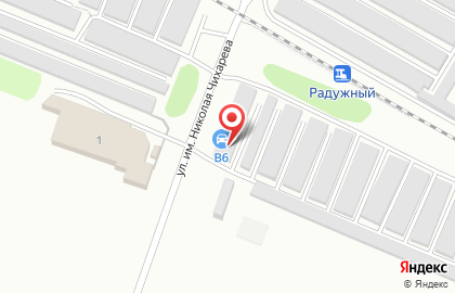 Автомойка Б6 на карте