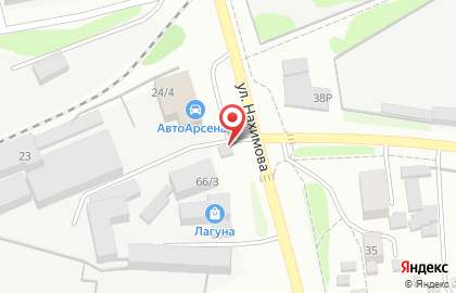 Магазин фастфудной продукции на улице Островского на карте