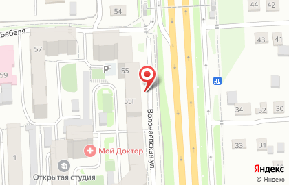 Толмач на улице Бебеля на карте