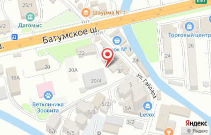 Служба заказа легкового транспорта Дагомыс+ на карте