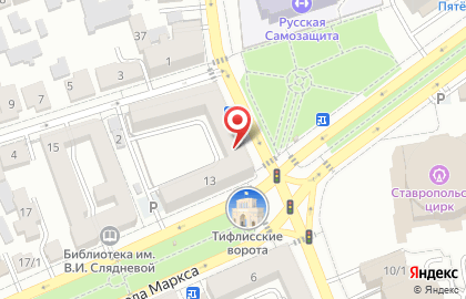 Аптека Апрель в Ставрополе на карте
