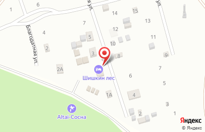 База отдыха Шишкин Лес на карте