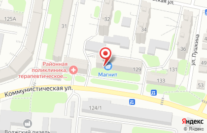 Столовая Юность на Коммунистической улице на карте