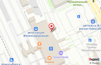 Smart Hotel KDO на Площади Гарина-Михайловского на карте