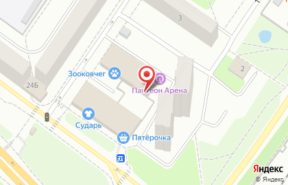 Лазертаг-клуб Pantheon на Олимпийском проспекте на карте