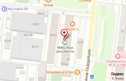 Торгово-производственная компания Комфорт на площади Сибиряков-Гвардейцев на карте