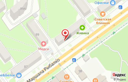 Салон-парикмахерская Solo на улице Маршала Рыбалко на карте