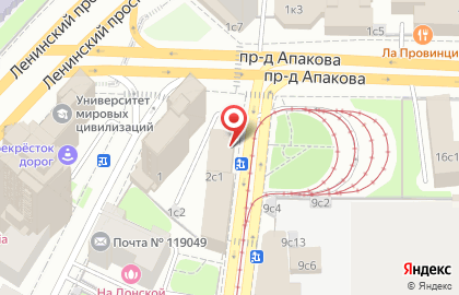Сеть шаурменных Донеретто на улице Шаболовка на карте