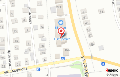 Супермаркет Пятёрочка в Калачинске на карте