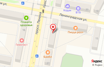 Салон связи МегаФон на проспекте имени В.И. Ленина на карте