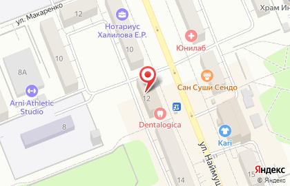 Фабрика натяжных потолков на улице Наймушина на карте