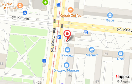 Кафе быстрого питания Kebab City в Верх-Исетском районе на карте