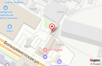 Торговый дом по продаже кондитерских изделий Сладомир на Большевистской улице на карте