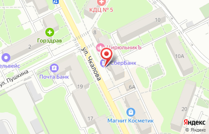 Пивной Дом на улице Чкалова на карте