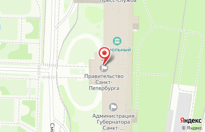 Правительство г. Санкт-Петербурга в Центральном районе на карте