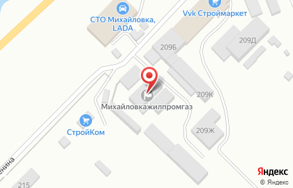 Аварийная служба Михайловкажилпромгаз на карте