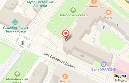 Продовольственный магазин Фактория на Поморской улице на карте