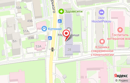 Избирательный участок №32 на улице Максима Горького на карте