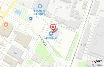 Шиномонтажная мастерская в 11-м проезде на карте