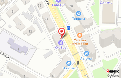 Салон красоты Гламур в Советском районе на карте
