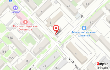 Продуктовый магазин в Центральном районе на карте