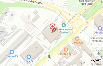 Грузовой поток Белорецк на карте
