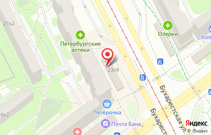 Кондитерский магазин Карат Плюс на Бухарестской улице на карте
