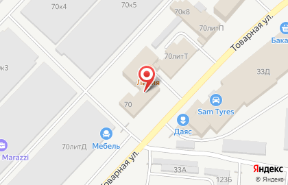Региональная бухгалтерско-юридическая компания Априори на Товарной улице на карте
