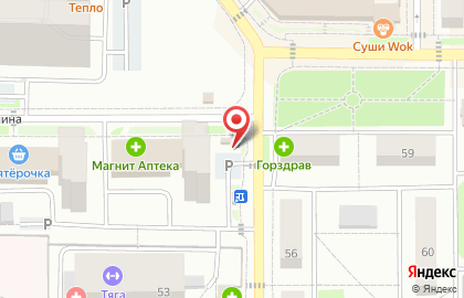 Сеть булочных Каравай СВ на улице Ленина на карте