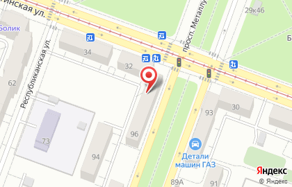 Банкомат Банк Петрокоммерц на проспекте Металлургов на карте