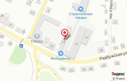 Строительный магазин Интердекор на карте