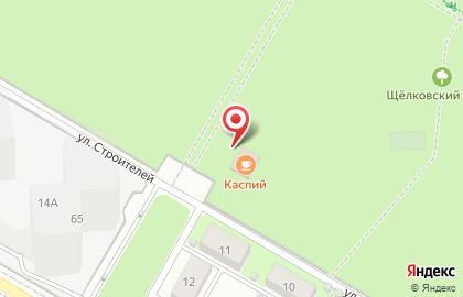 Ресторан Каспий на улице Строителей на карте