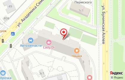 Зазеркалье на улице Академика Семёнова на карте