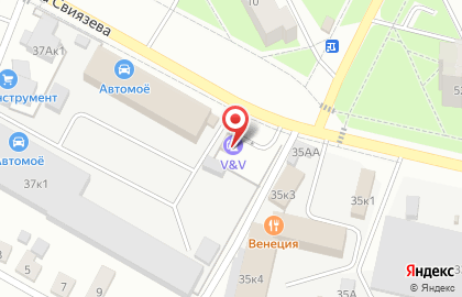 Заправочная станция v & v на улице Архитектора Свиязева на карте