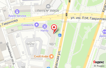 Турагентство Борисфен на Красной улице на карте