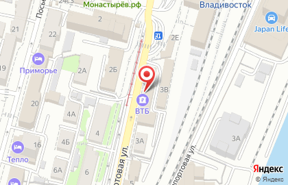 Банкомат Банк ВТБ24, филиал в г. Владивостоке в Фрунзенском районе на карте