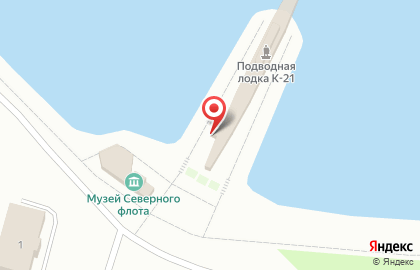 Военно-морской музей Северного флота на площади Мужества на карте