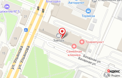 Студия лазерной эпиляции Laser Time на улице Ульянова на карте