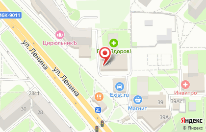 Колбасная лавка Останкино на улице Ленина в Красногорске на карте