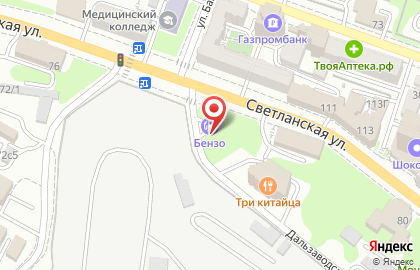АЗС во Владивостоке на карте
