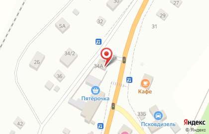 Магазин-склад грузовых запчастей Грузовой в Пскове на карте