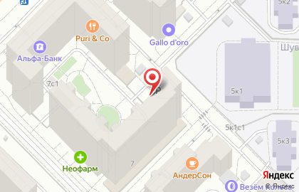 Автокомплекс на Ломоносовском проспекте на карте