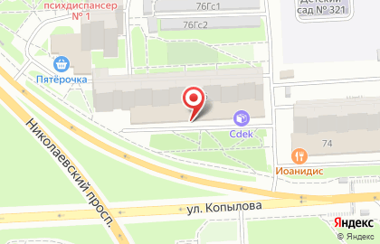 Восточно-Сибирский банк Сбербанка России на улице Копылова, 76 на карте