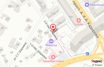 Продуктовый магазин в Грозном на карте