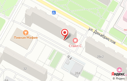 Учебный центр подготовки к ЕГЭ и ОГЭ TwoStu на улице Декабристов на карте