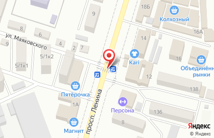 Продовольственный магазин Есаул на проспекте Ленина на карте