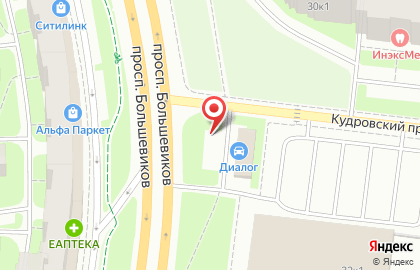 Наш Зверолаш на проспекте Большевиков на карте
