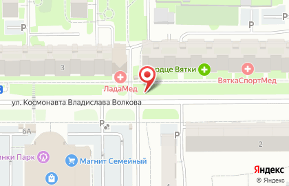 Мини-бар Вятич Спорт на улице Космонавта Владислава Волкова на карте
