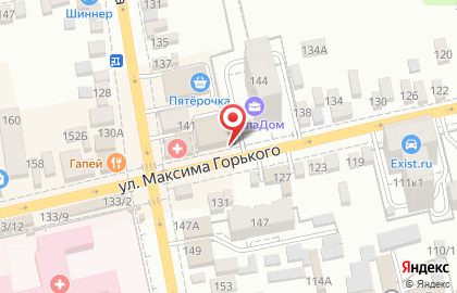 Московский Индустриальный банк на улице М.Горького на карте